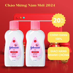 Bộ 2 chai sữa dưỡng ẩm Johnson & Johnson -  200ml
