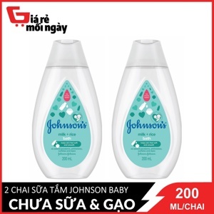 Bộ 2 chai sữa tắm dưỡng ẩm Johnson & Johnson - 200ml