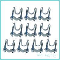 Jojo 10 Chiếc Kim Loại Ống Thép Kẹp Doule Bu Lông Vít Chữ Thập Ống Khóa Kết Nối Kẹp Dễ Dàng Lắp Đặt