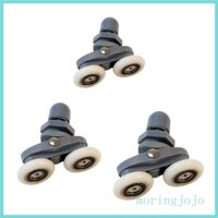 Jojo 4 Bộ Điều Chỉnh Xoay Đôi Ròng Rọc Bánh Xe Tắm Cabin Trượt Cửa Con Lăn