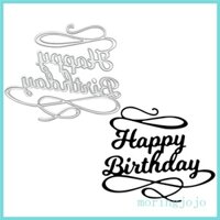 Jojo die metal cut die happy birthday word for diy scrapbooking photo album