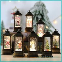 Jojo Giáng Sinh Quả Cầu Tuyết Đèn Lồng Hoạt Động Đèn LED Lấp Lánh Nước Ông Già Noel Người Tuyết Treo Đèn Ngủ Ngày Lễ Nhà D