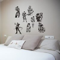 Jojo Kỳ Dị Phiêu Lưu Decal Dán Tường Anime Xe Vinyl Trang Trí Nhà Trang Trí Trang Trí