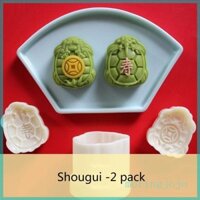 Jojo MidAutumn Lễ Hội MoonCakes Maker Hình Rùa MoonCas Khuôn Bánh Quy Tem