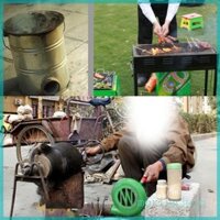 Jojo Tay Quạt Khởi Động Máy Thổi Thịt Nướng Nướng Lửa Quay Dã Ngoại Ngoài Trời Cắm Trại BBQ