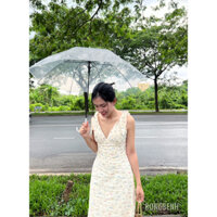 JOLIE DRESS ĐẦM HOA LINEN THẮT NƠ