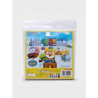 [Jonginara] Giấy màu hai mặt Pororo 150 tờ