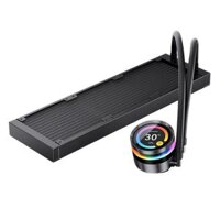 JONSBO TF2-360SC (BN) Black AIO Liquid Cooling – 2.1 inches IPS LCD Screen, 360mm radiator