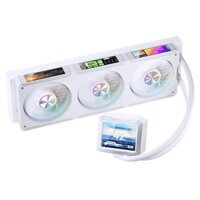 JONSBO TF3-360SCB White AIO Liquid Cooling – 3.5 inches IPS Main Screen (640×480 px), 360mm radiator