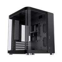 Jonsbo TK-1 Black Micro ATX Mini Tower Case – Hyperboloid Glass Design, Support ATX power + 240 AIO