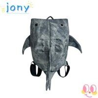 Jony1 Động Vật Cá Voi Hình Cá Mập Ba Lô, Công Suất Lớn Hợp Thời Trang Dây Kéo Cá Mập Ba Lô, Vải Dễ Thương Thoáng Mát Đại Học Ba Lô