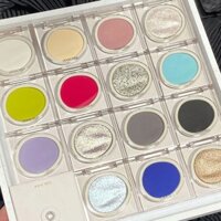 Joocyee Màu Lên Men Đơn Sắc Phấn Mắt Matte Pearl Lấp Lánh Màu Đất Sáng Siêu Lấp Lánh ins Phấn Mắt Bảng