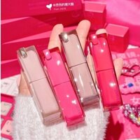 💕Joocyee  Son môi Joocyee Fermented Pink Power Powder Mist, Shi Girl Joint Series Matte Soft Mist Lipstick, Heartthrob