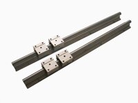 Joomen CNC SBR20-1500mm Linear Slide Guide 2 Rail+ 4 SBR20UU Bearing Block