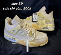 Jordan 4 x Off-White SP 'Sail'