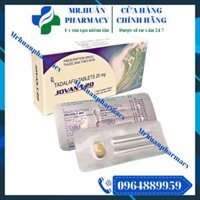 Jovan T 20 (Hộp 1 vỉ x 1 viên) – Thuốc điều trị rối loạn cương dương, xuất tinh sớm