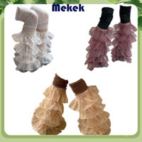 Jows Nữ Trên Đầu Gối Nắp Hợp Thời Trang Ren Xù Vớ Bông Tai Kẹp Chân Ấm Cho Bé Gái Phụ Nữ Quà Tặng Sinh Nhật