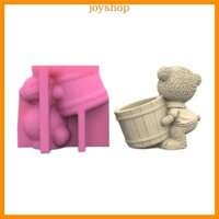 Joy Hình gấu Bình Silicone Khuôn giữ khuôn cho bê tông thủ công DIY