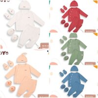 Joyo - Bộ sơ sinh cài chéo dài tay Jojo cho bé 3-7kg