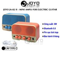 JOYO JA-02 II 5W - Loa Amply Mini Guitar Điện Dual Channel Clean & Overdrive Pin Sạc TypeC, Bluetooth 5.0 AUX IN