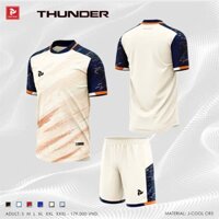 [JP Thunder Vàng kem] In tên số - Quần áo bóng đá nam nữ không logo