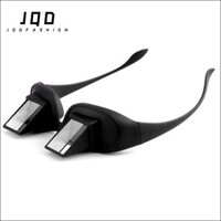 JQD Kính móc , Nhựa đen Kính lười độ phân giải cao ngang, Kính đọc sách thoải mái Kính đan kính để xem TV