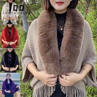 Jqd Lông Giả Cổ Áo Cưới Cardigan Cape Cloak Sang Trọng Quấn