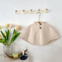 JS - Áo choàng len be có mũ