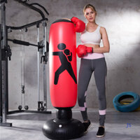 [Js] Cột đấm bốc bơm hơi đứng dành cho người lớn Túi cát đấm bốc bơm hơi Thiết bị tập luyện Taekwondo