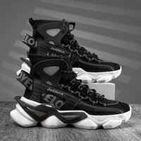 【JsS】2024 European Championship Men's Shoes Spring High Top Sneakers Elevated Thick Sole Socks Shoes Basketball Sports Dad Trendy Shoes Men's