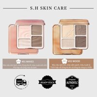 JUDYDOLL Bảng phấn bắt sáng và tạo khối Tự nhiên Lâu trôi Chống nước 9g Highlight & Contour Palette Face Contouring