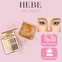 JUDYDOLL Bảng Phấn Bắt Sáng Tạo Khối 4 ô 2in1 Highlight & Contour Palette 9g