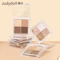 Judydoll Bảng Phấn Mắt Bốn Màu Phấn Mắt Matte Pearlescent Bảng Phấn Mắt