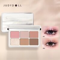 Judydoll Bảng phấn mắt sáu màu lì lung linh không thấm nước và chống mồ hôi