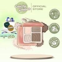 [JUDYDOLL] Bảng Phấn Tạo Khối JUDYDOLL Kèm Bắt Sáng 4 Ô, Hỗ trợ tạo khối và bắt sáng tự nhiên 9g