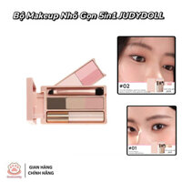 [JUDYDOLL] Bảng Trang Điểm Makeup Nhỏ Gọn Tiện Lợi 5 Trong 1 ,Bộ Trang Điểm Mini Du Lịch Bỏ Túi Nhỏ Gọn