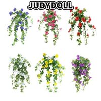 Judydoll Hoa Nhân Tạo Morning Glory Vine, DIY Nhiều Màu Sống Động Như Thật Sáng Vinh Quang Vine, Phụ Kiện Hoa Giả Sáng Vinh Quang Cây Vòng Hoa Treo Tường Trang Trí