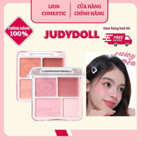 [JUDYDOLL] Phấn Má Hồng Judydoll 4 Ô Màu Má Hồng Kem Và Nắt Sáng Tự Nhiên Làm Sáng Gương Mắt Cho Mọi Tone Da 9g