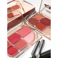 Judydoll Sáu Màu Son Môi Bảng Gương Lip Glaze Đa Năng Balm Làm Trắng Nước Bóng Khỏa Thân Matte Son Môi
