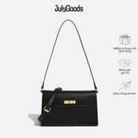 JulyGoods túi xách nữ hm đeo vai túi đeo chéo túi xách sang chảnh túi da công sở đi làm đi chơi Đen