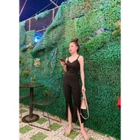 jum hai dây quần loe xẻ tà ( ảnh thật )