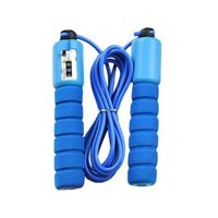 Jump Rope w Counter Adult Boxing Exercise Workout Counting Skipping - Blue