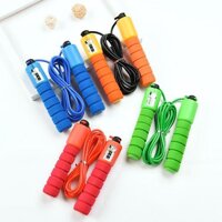 Jump Rope w Counter Adult Boxing Exercise Workout Counting Skipping - Blue