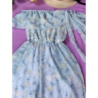 JUMPSUIT BẸT VAI DÀI NHÚNG EO - ĐỒ BAY ĐAI ỐNG RỘNG PHỐI BÈO DỄ THƯƠNG NGỌT NGÀO CHO NỮ