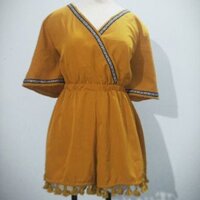 Jumpsuit, đồ bay, áo liền quần phối dây thổ cẩm