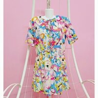💐Jumpsuit Hoa Nhiều Màu, Jum Vải Voan 2 Lớp, Thời Trang Size Dưới 62kg🌼
