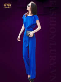Jumpsuit hồng dáng dài quyến rũ TV798 (Màu xanh)