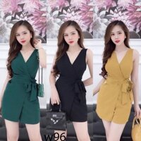 Jumpsuit nữ - jum nữ giả váy cột nơ eo AM