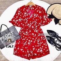 Jumpsuit short cổ đắp