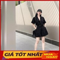 Jumpsuit Short Cổ Vest Tay Ngắn Hàng Quảng Châu JS0017 - Yamy888